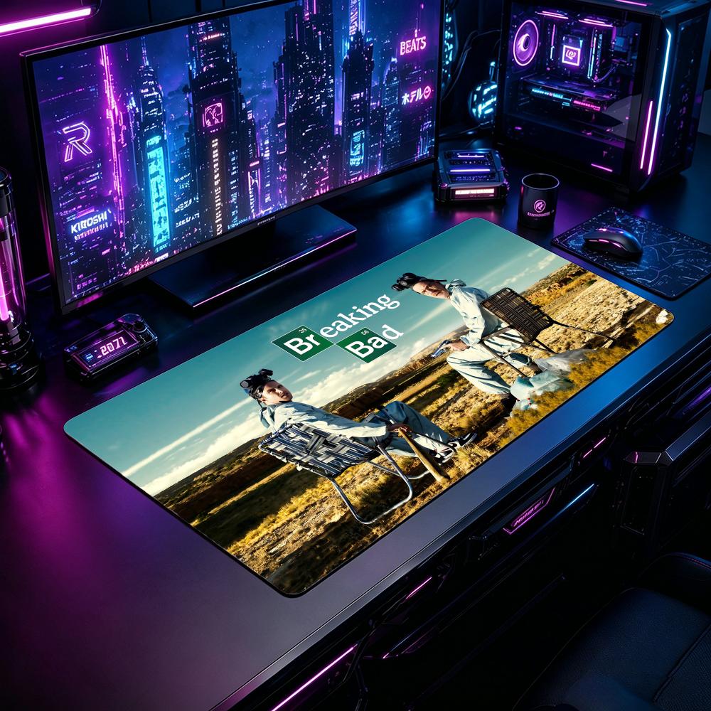 Desk Setup Laptop And Pc - Gaming Mouse Pad BBreaking Bad Mouse