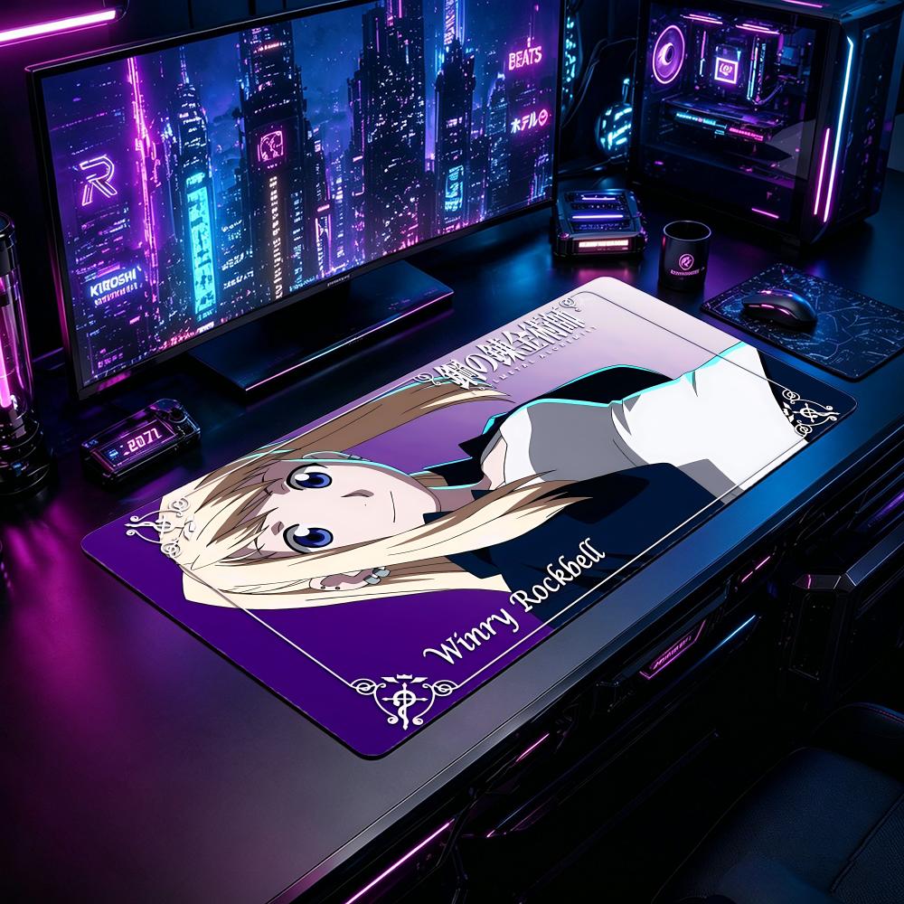 Desk Setup Laptop And Pc - Gaming Mouse Pad FFullmetal Alchemist Mouse