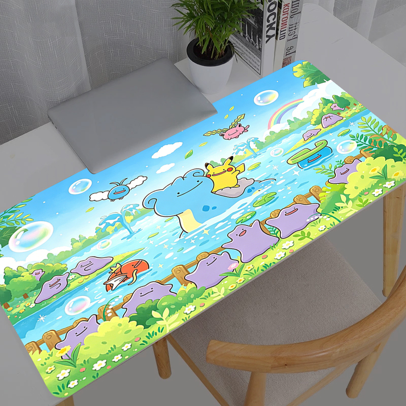 Desk Setup Ergonomic - Mouse Pad Pokemon Pikachu Anime Durable