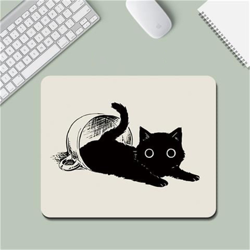 Desk Setup Ergonomic - Mouse Mat Cat Mause Pad Cute