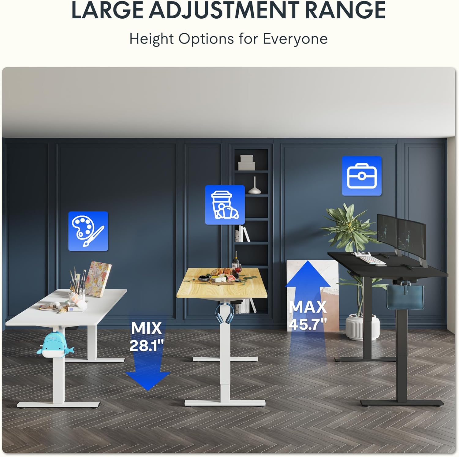 Electric Standing Desk 40x24 I - Desk Setup One Monitor recension och pris