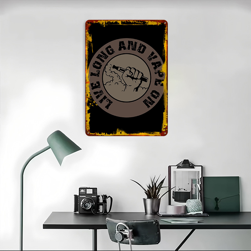 Vape Design For Ecig Tinplate  - Desk Setup Poster recension och pris