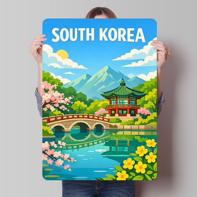 South Korea Travel Poster Cust - Desk Setup Poster recension och pris