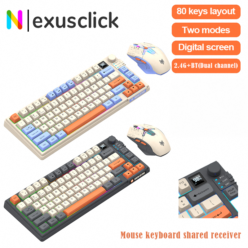 New Dual-Mode 80 Keys Wireless - Desk Setup Keyboard recension och pris