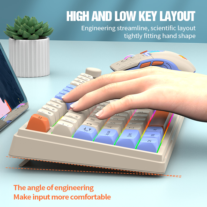 New Dual-Mode 80 Keys Wireless - Desk Setup Keyboard recension och pris