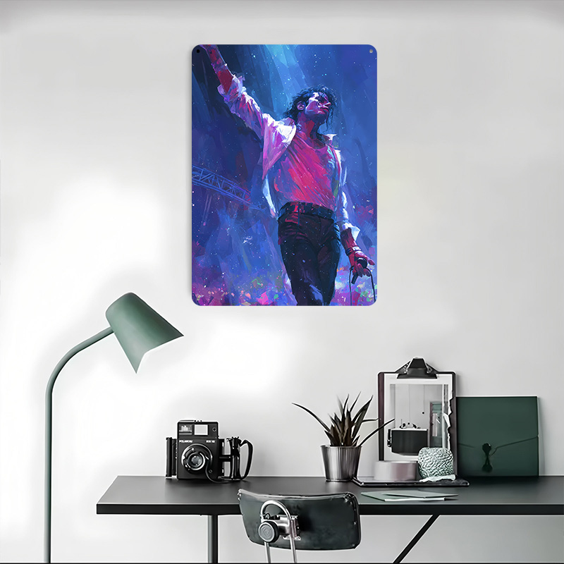 Michael Jackson on Stage Poste - Desk Setup Poster recension och pris