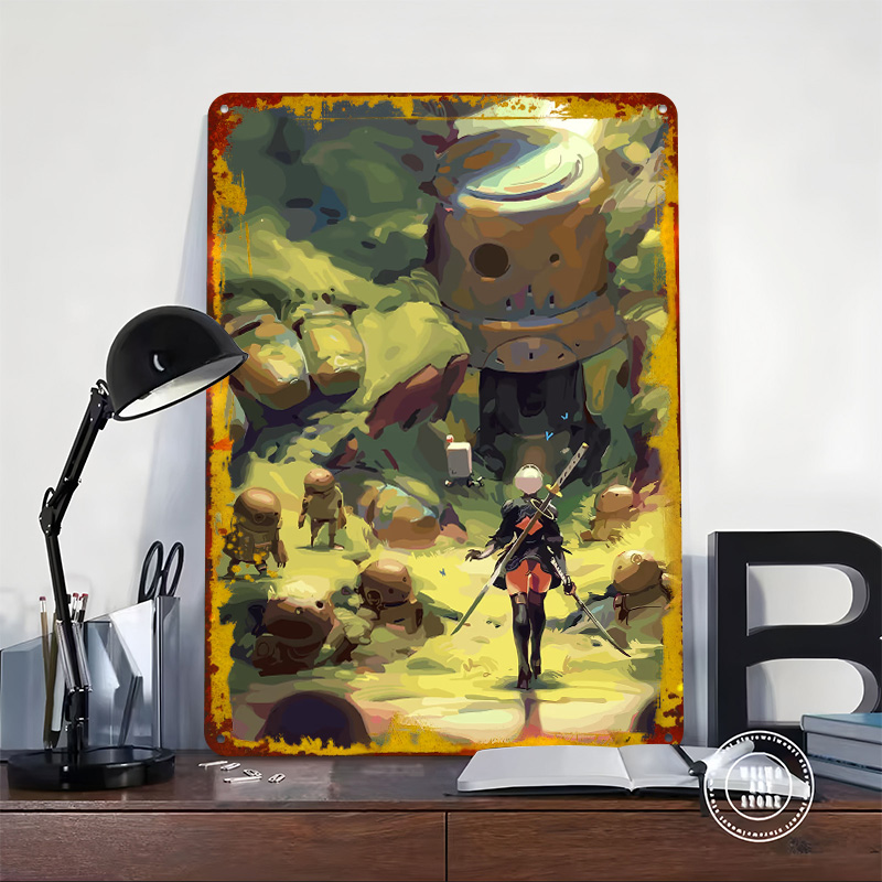 Nier Automata: 2B in Forest Me - Desk Setup Poster recension och pris