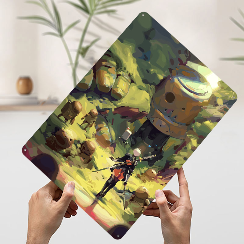 Nier Automata: 2B in Forest Me - Desk Setup Poster recension och pris