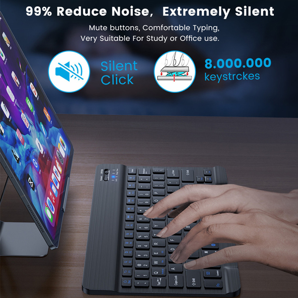 New 2025 Bluetooth Wireless Ke - Desk Setup Keyboard recension och pris