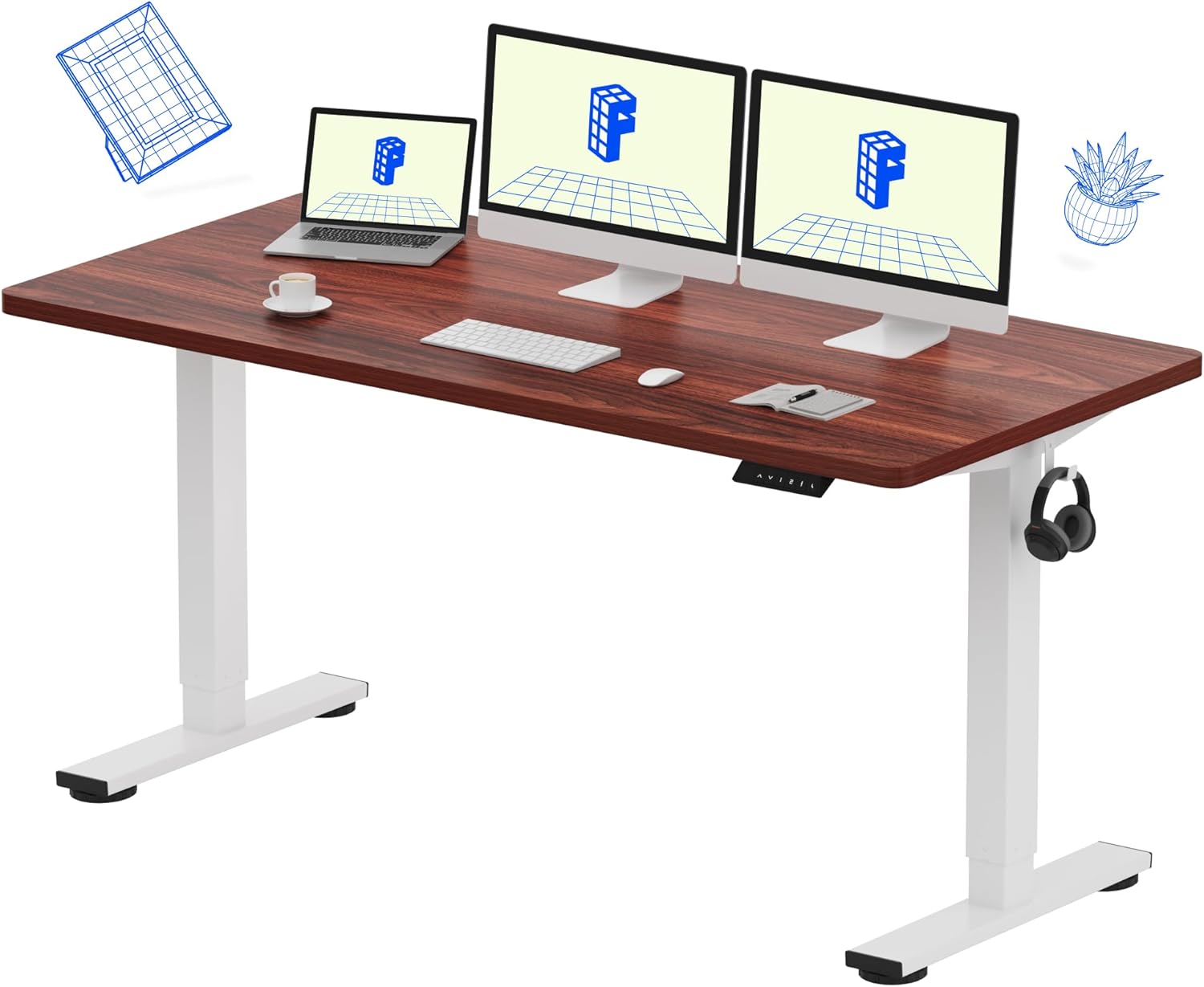 Electric Height-Adjustable Sta - Desk Setup One Monitor recension och pris