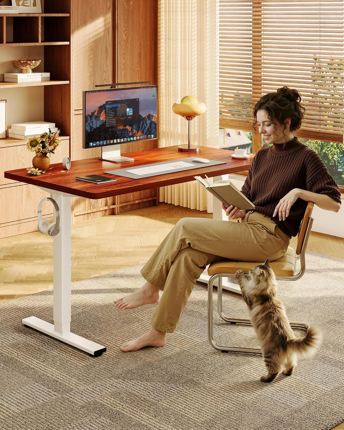 Electric Height-Adjustable Sta - Desk Setup One Monitor recension och pris