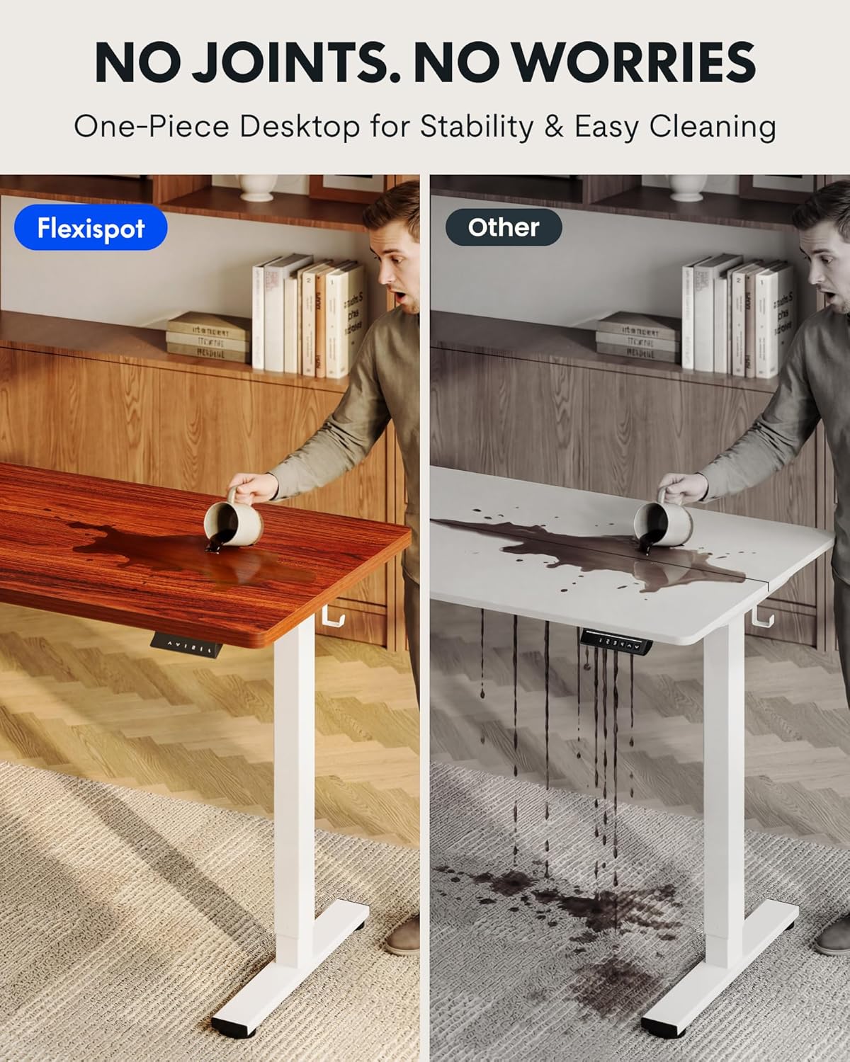 Electric Height-Adjustable Sta - Desk Setup One Monitor recension och pris