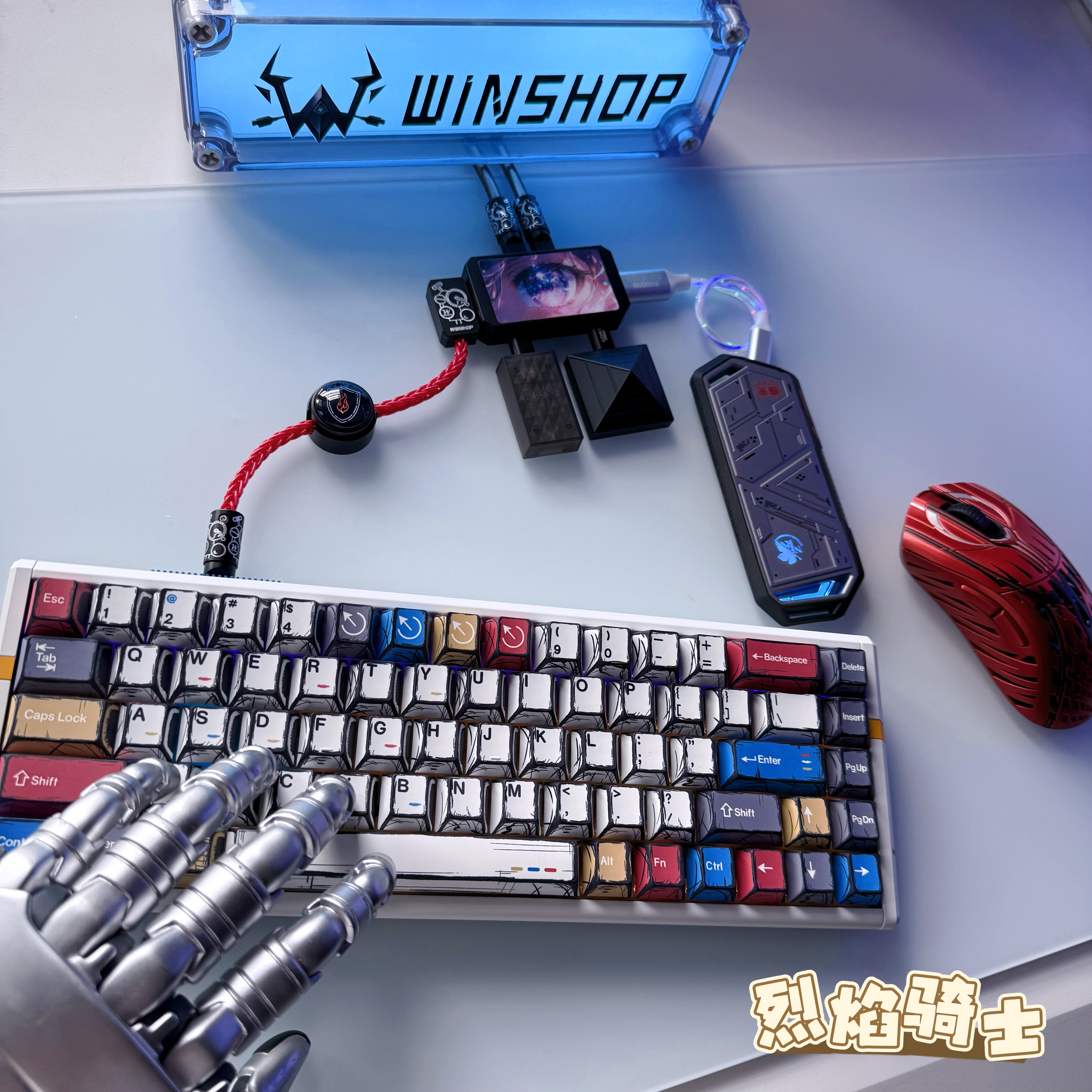 WINSHOP Esports USB HUB 2-in-1 - Desk Setup Keyboard recension och pris