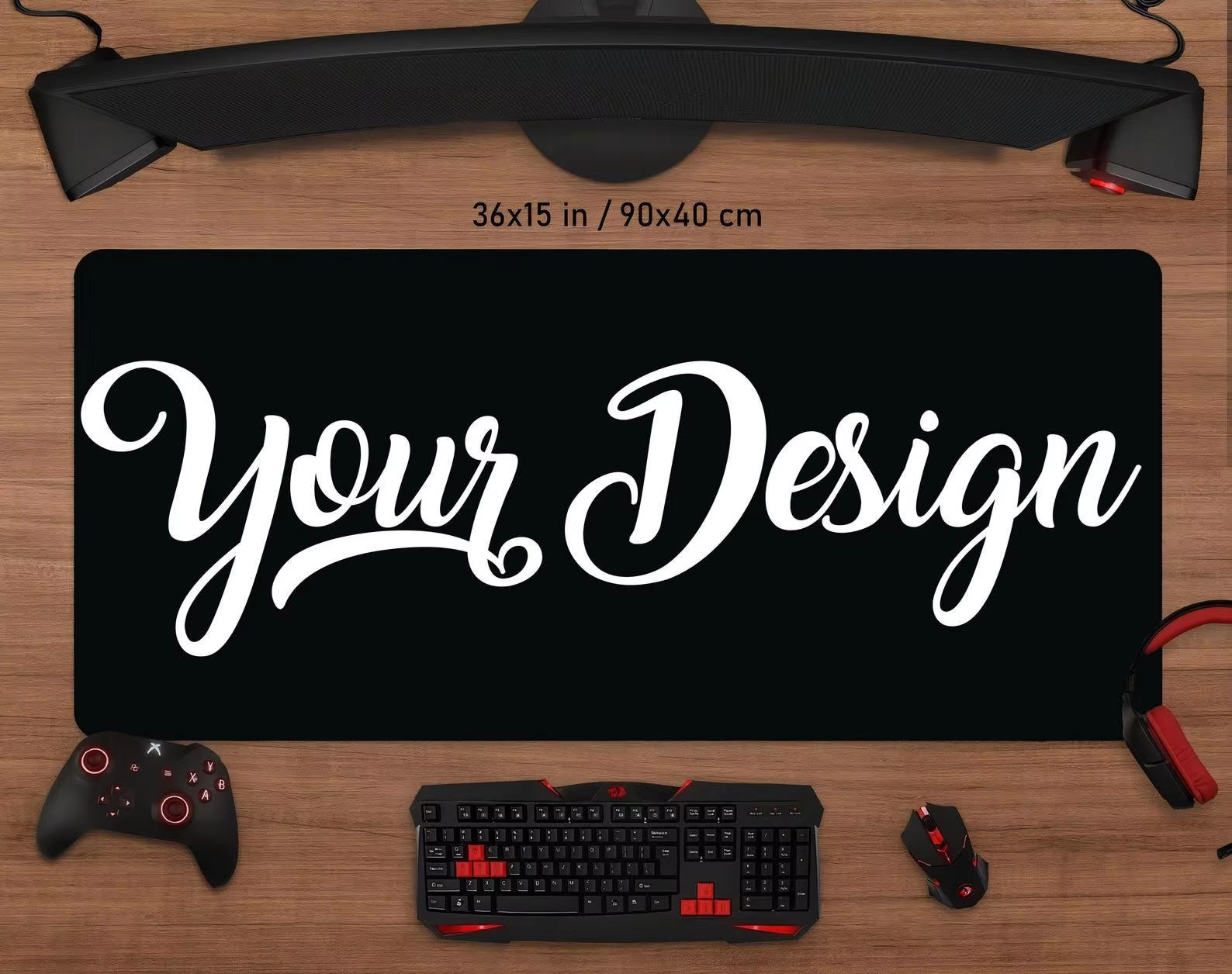 Custom Desk Pad Full-sized Mou - Rubber Mat Desk recension och pris