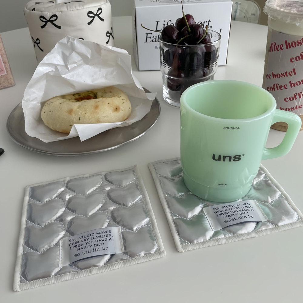 Korean Ins Love Quilted Metal  - Desk Setup Photo recension och pris