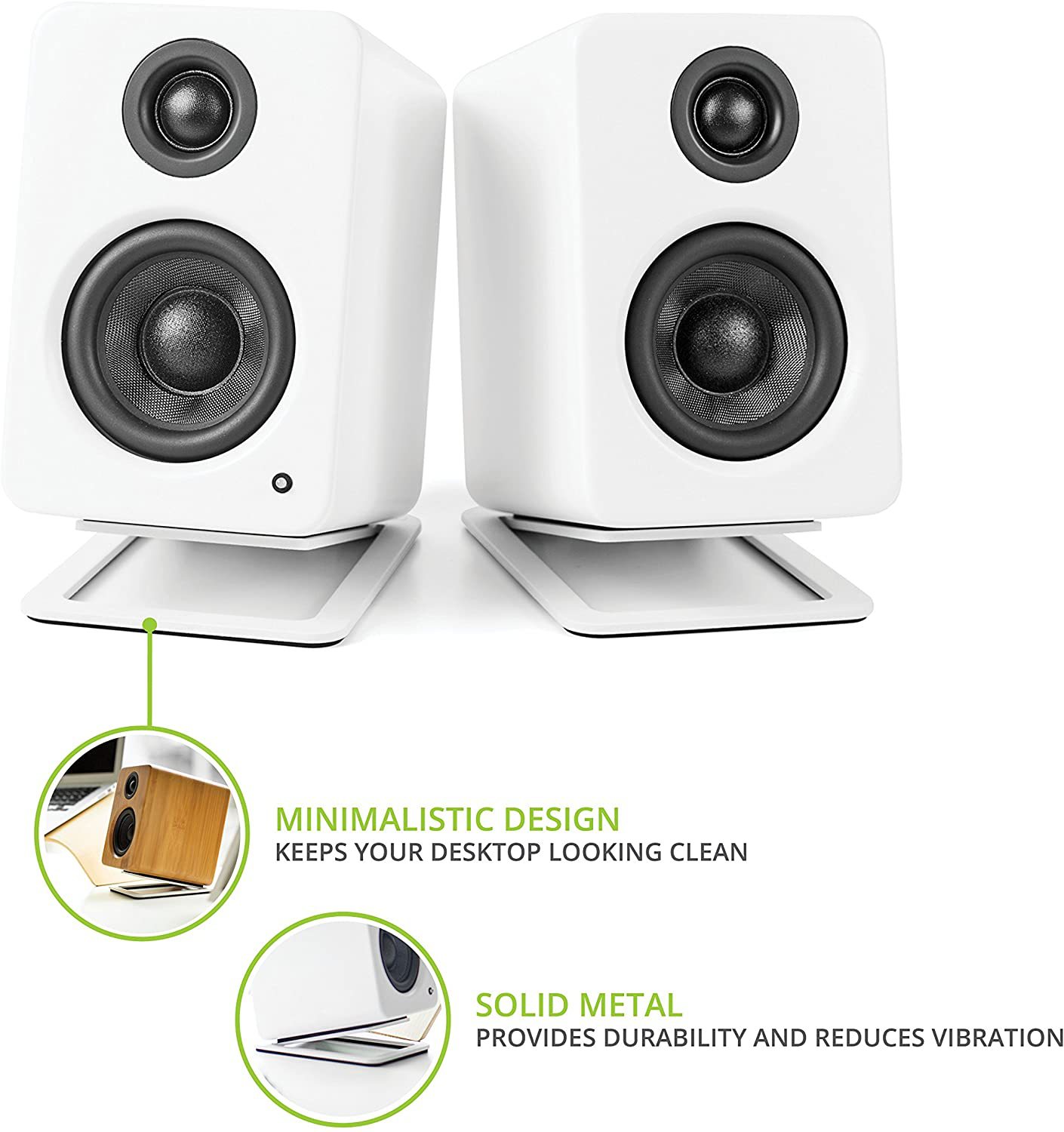 2pcs Desktop Speaker Stands fo - Desk Setup With Speakers recension och pris