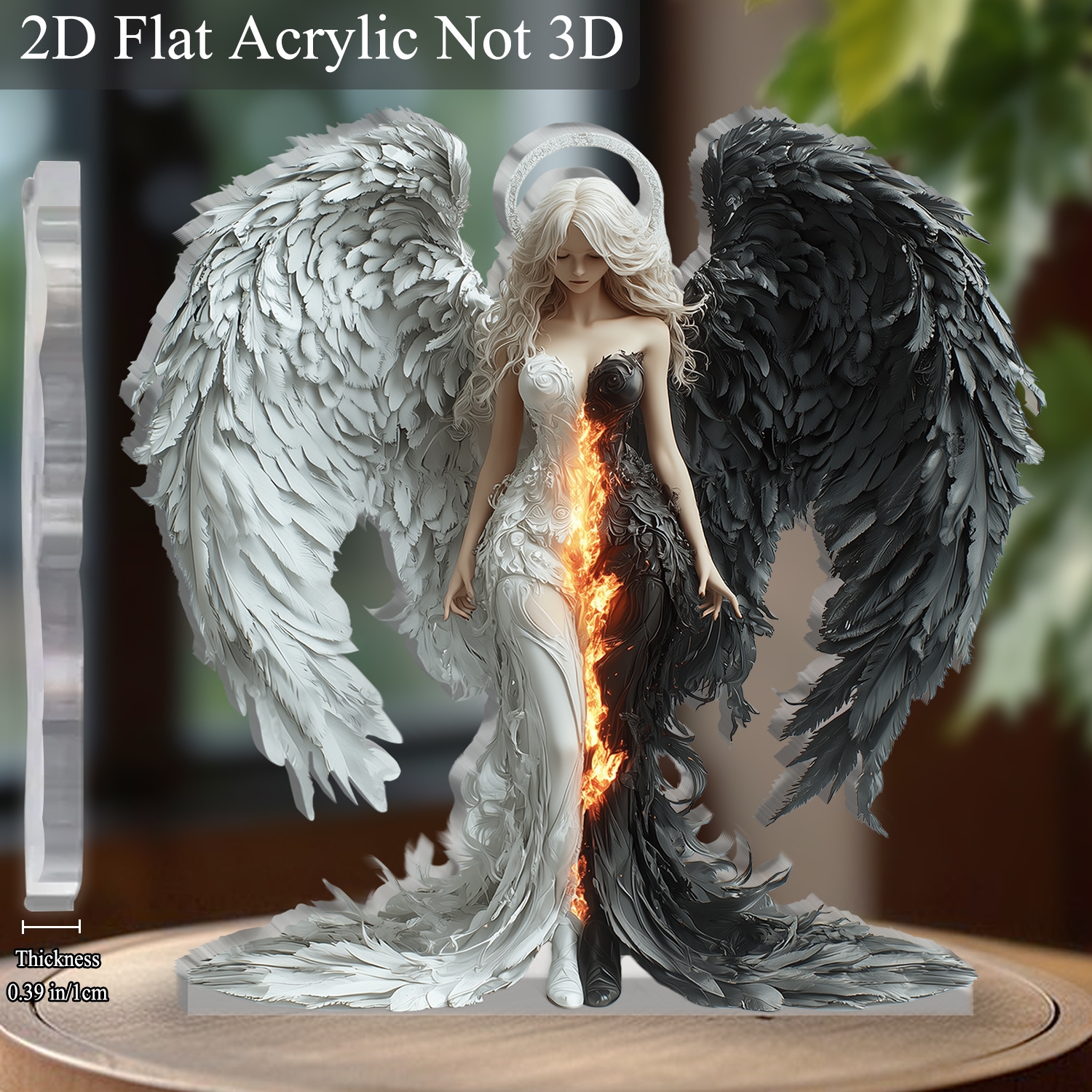 8in 2D Angel And Devil Wings A - Desk Setup Photo recension och pris