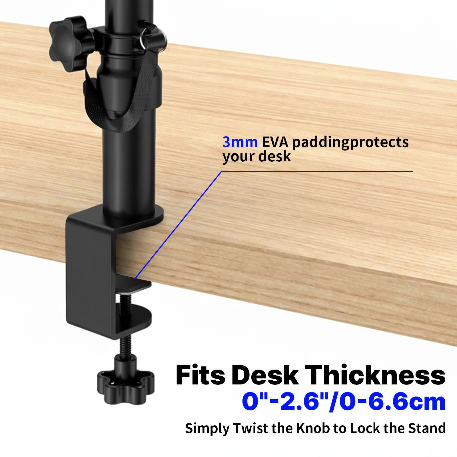 Set of 2 Desktop Clamp Speaker - Desk Setup With Speakers recension och pris