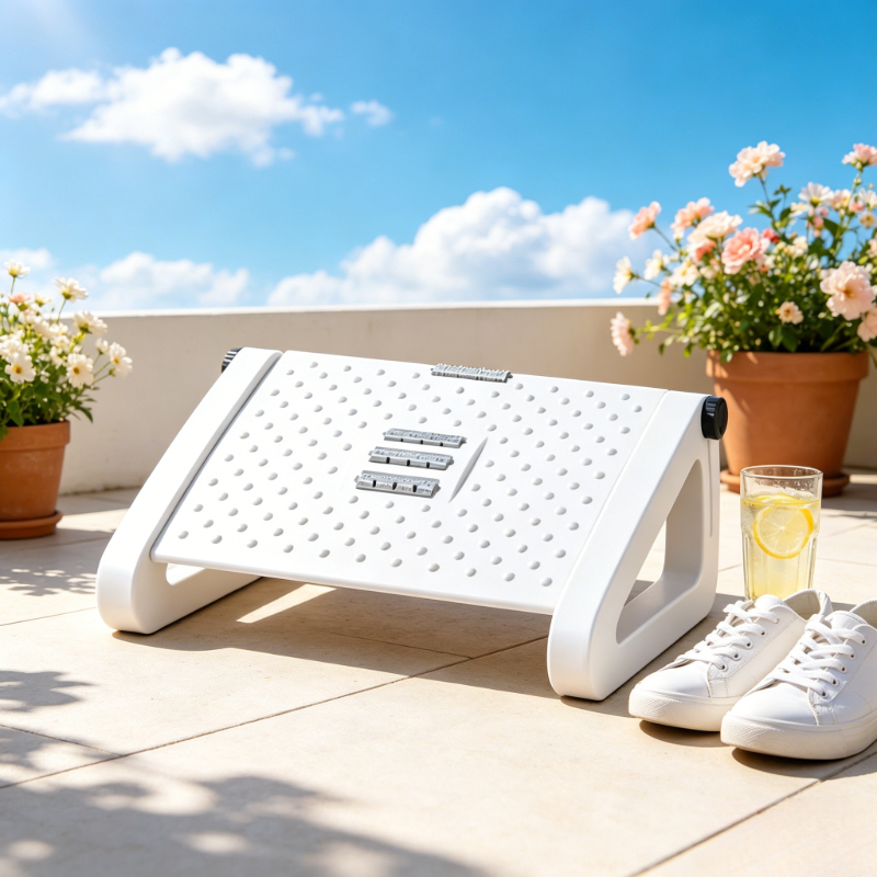 Adjustable White Triangle Ergo - Desk Setup Ergonomic recension och pris