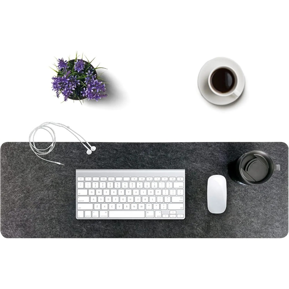 Felt Desk Mat Computer Mat for - Desk Setup Ergonomic recension och pris