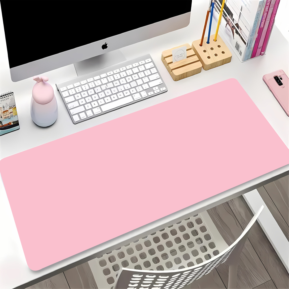 Solid Color Gaming Mouse Pad G - Desk Setup With Laptop recension och pris