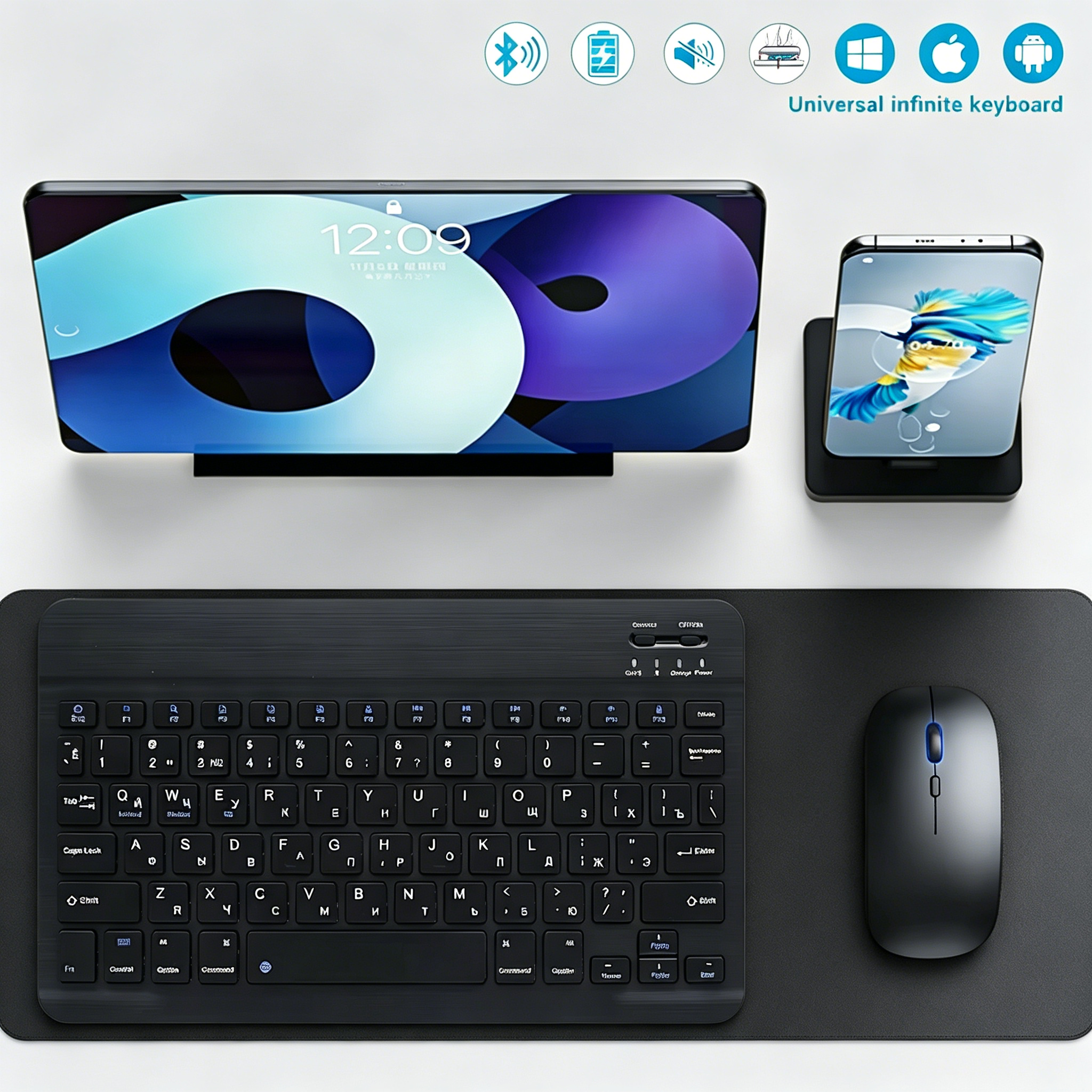 Bluetooth Wireless Keyboard Mo - Desk Setup Keyboard recension och pris