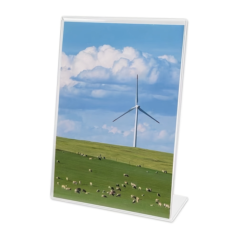 4-Pack Acrylic Sign Holder | T - Desk Setup Poster recension och pris