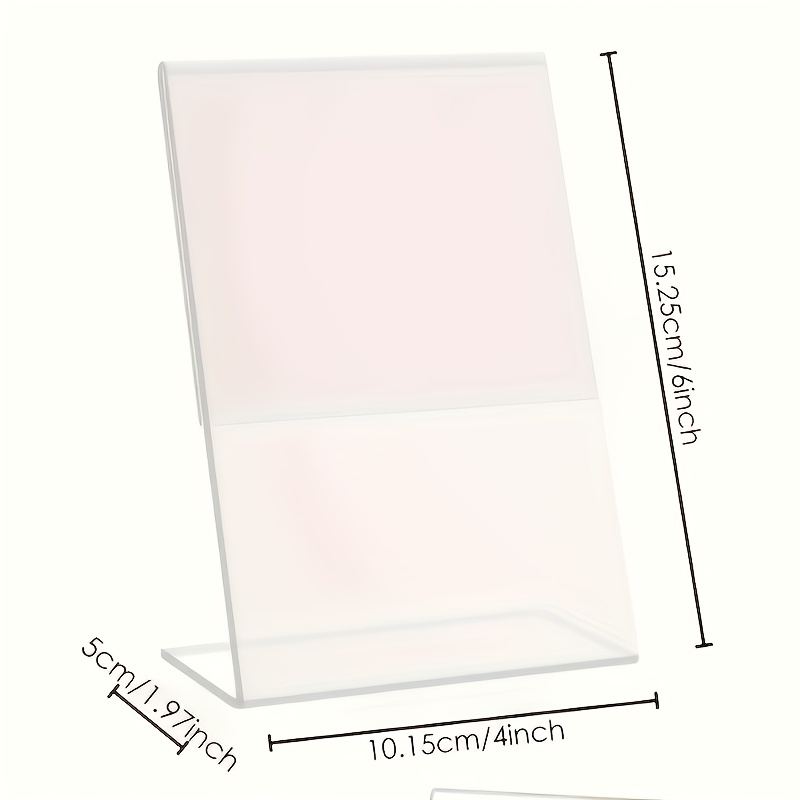 4-Pack Acrylic Sign Holder | T - Desk Setup Poster recension och pris