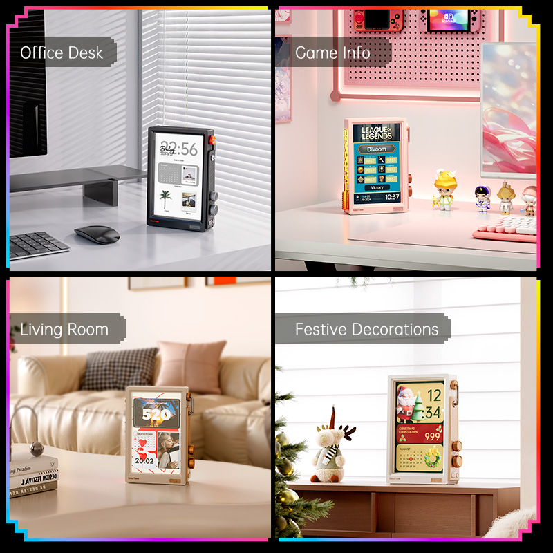 Divoom Times Frame 10.1″ Smart - Desk Setup With Speakers recension och pris