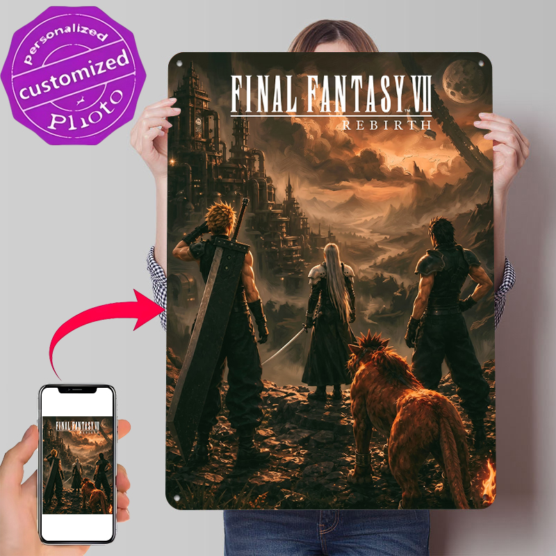 Fantasy VII Rebirth Key Art Pr - Desk Setup Poster recension och pris