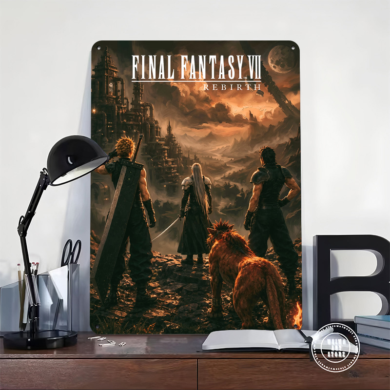 Fantasy VII Rebirth Key Art Pr - Desk Setup Poster recension och pris