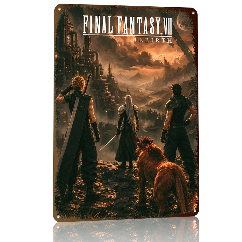 Fantasy VII Rebirth Key Art Pr - Desk Setup Poster recension och pris