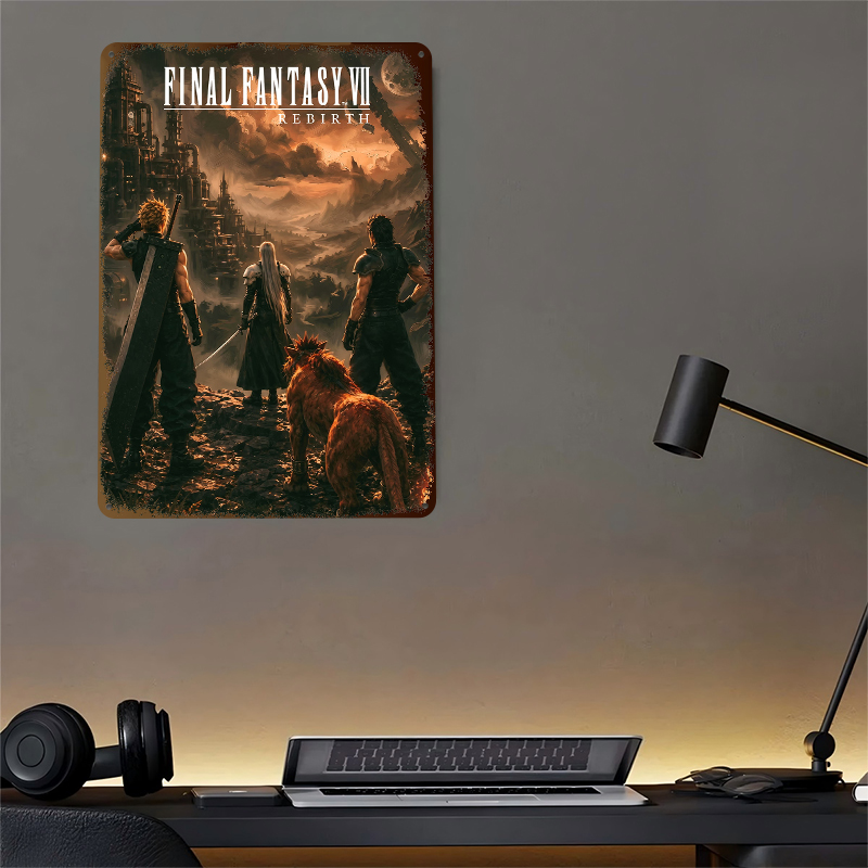 Fantasy VII Rebirth Key Art Pr - Desk Setup Poster recension och pris