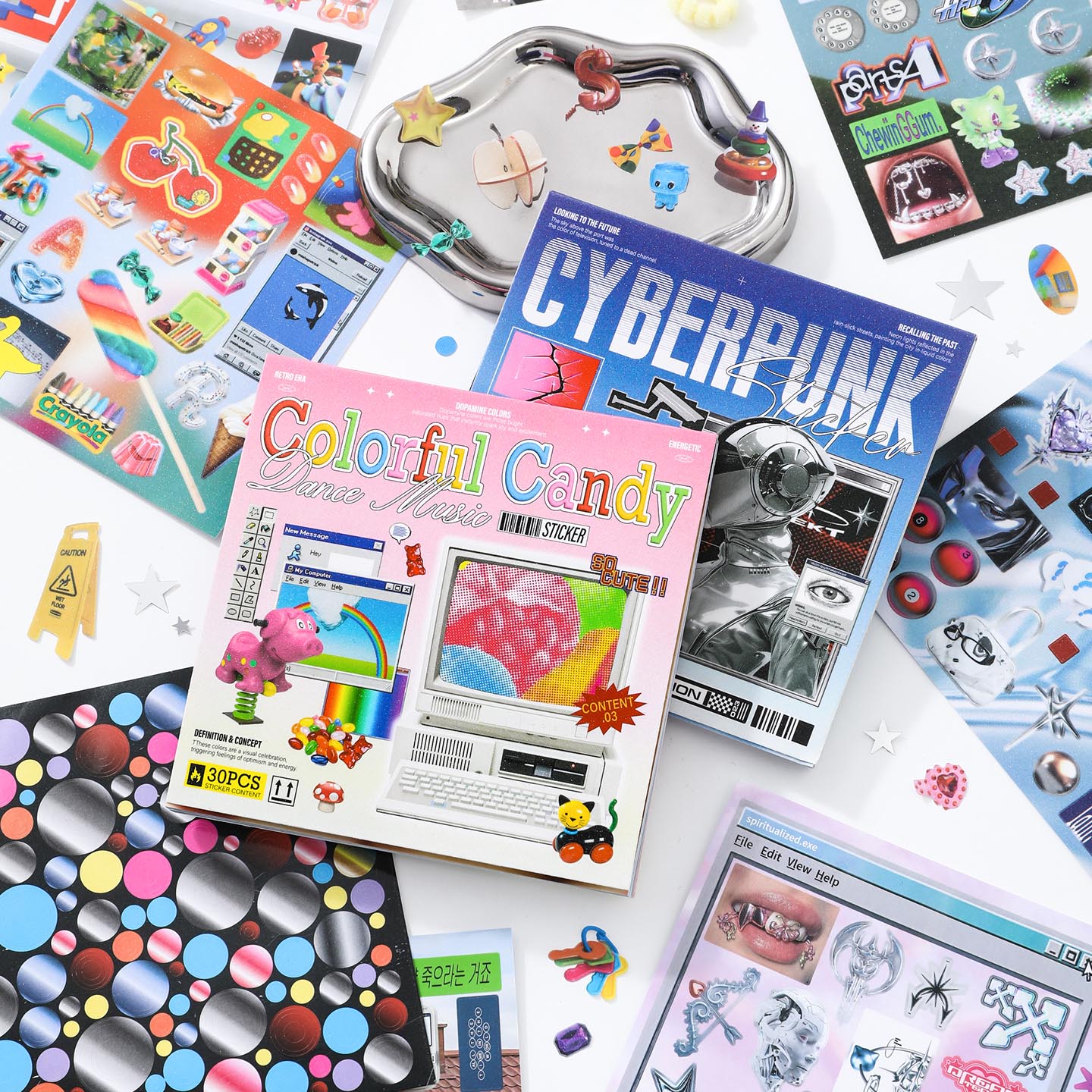 30sheets/book Sticker Book Ret - Desk Setup Photo recension och pris