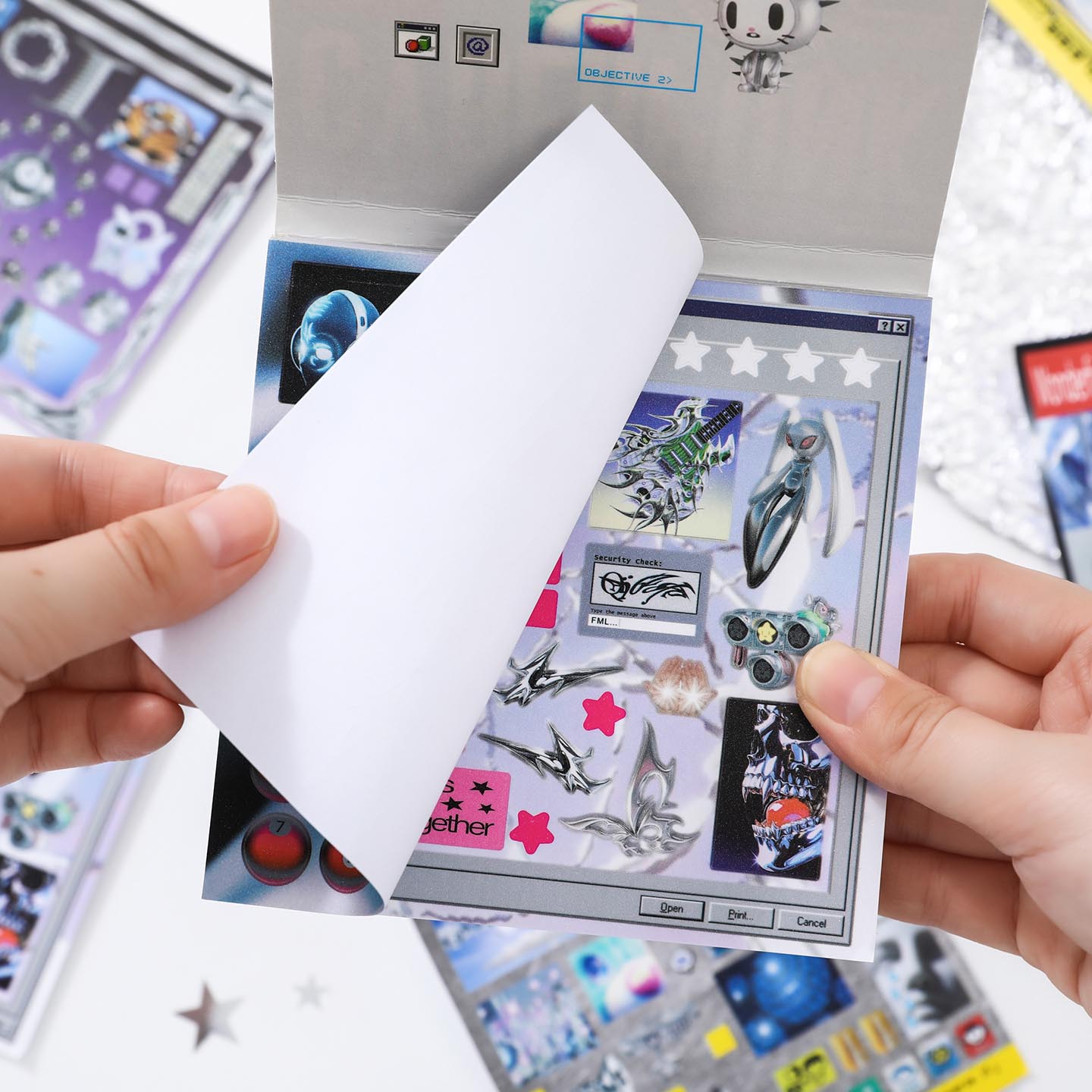 30sheets/book Sticker Book Ret - Desk Setup Photo recension och pris
