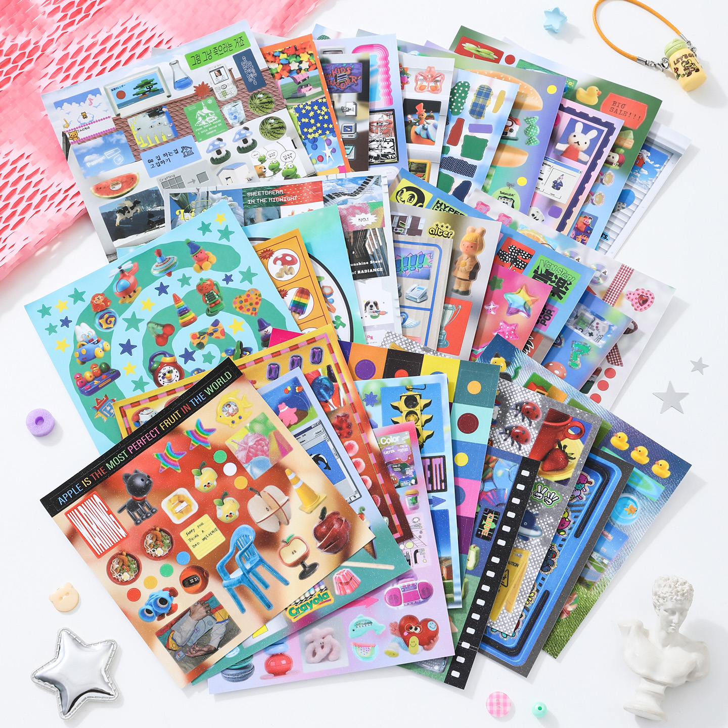 30sheets/book Sticker Book Ret - Desk Setup Photo recension och pris