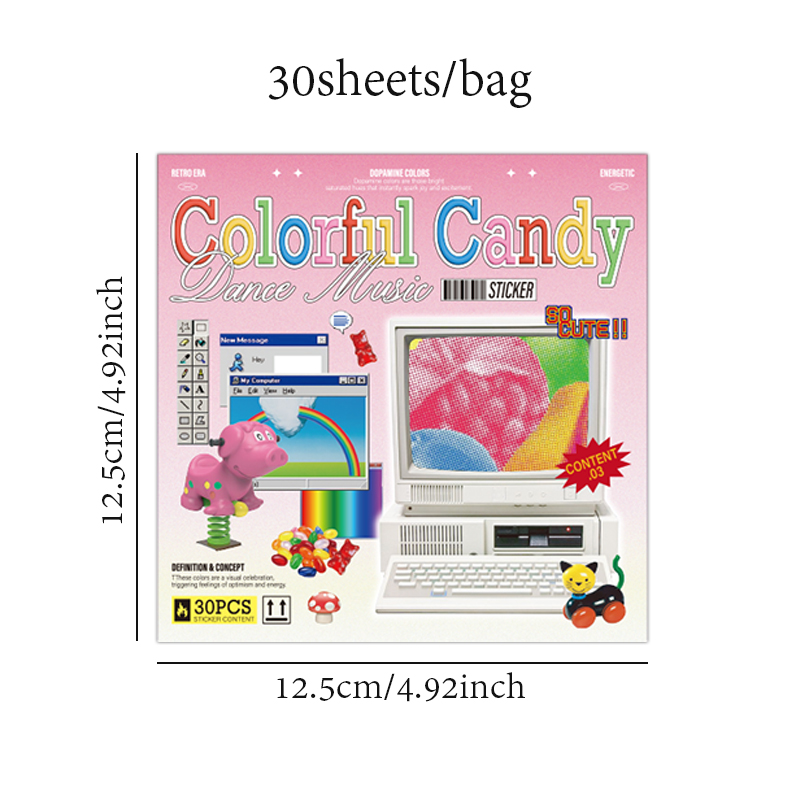 30sheets/book Sticker Book Ret - Desk Setup Photo recension och pris