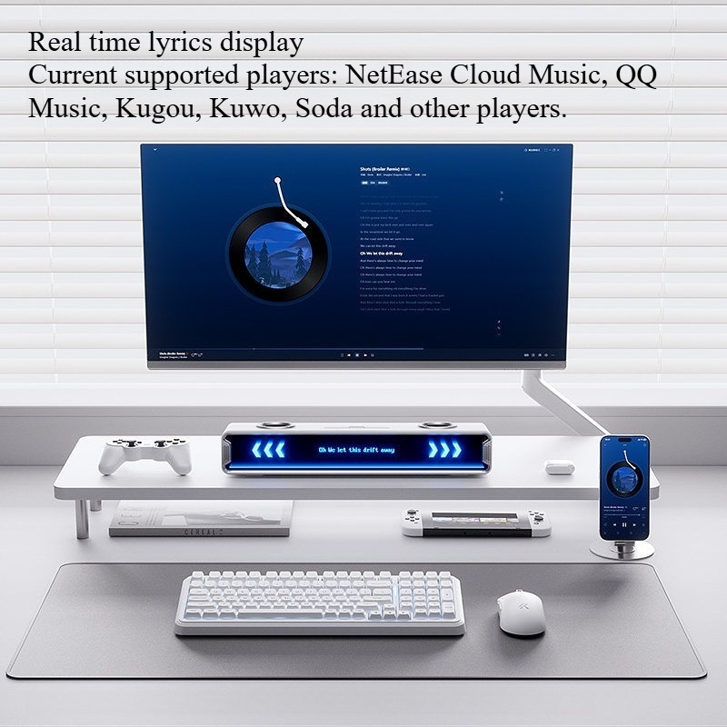 K20 GT Full Screen Subtitle Sp - Desk Setup With Speakers recension och pris