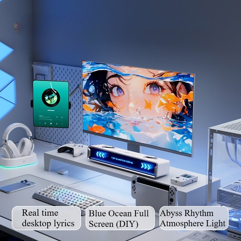 K20 GT Full Screen Subtitle Sp - Desk Setup With Speakers recension och pris