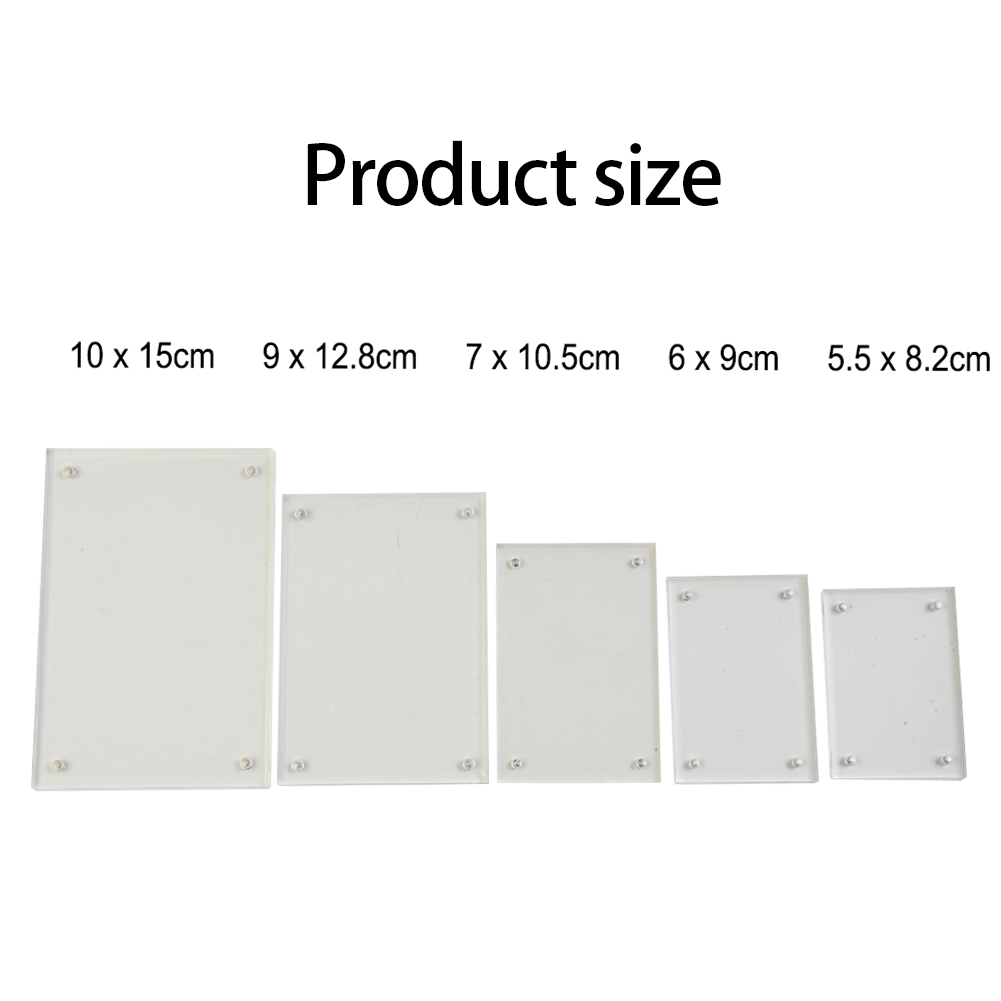 Clear Acrylic Picture Photo Fr - Desk Setup Poster recension och pris